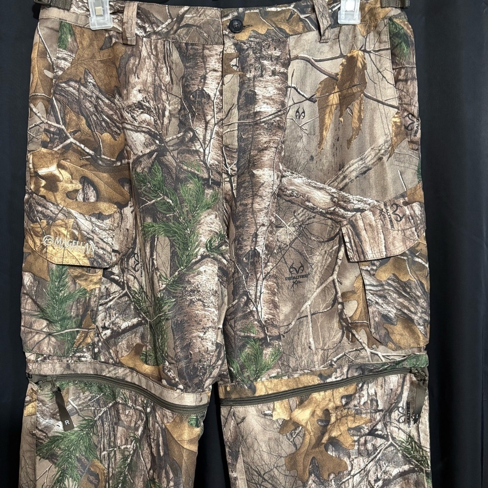 Magellan Outdoors Camo Cargo Convertible Pants size Large 34/36 - Picture 4 of 11